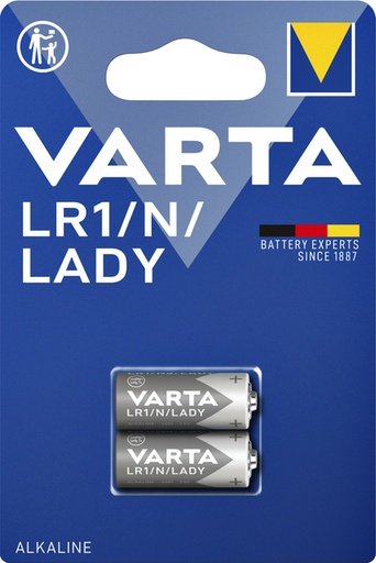 [413861] Pile bouton VARTA 2x LR1/N/Lady alcaline