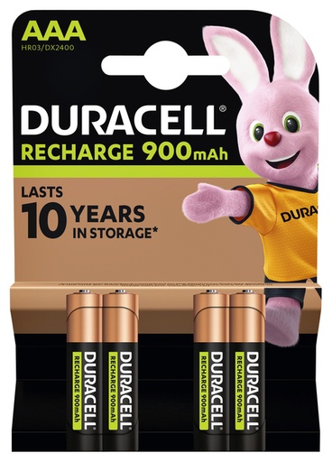 [413567] Pile rechargeable Duracell 4x AAA 850mAh Ultra