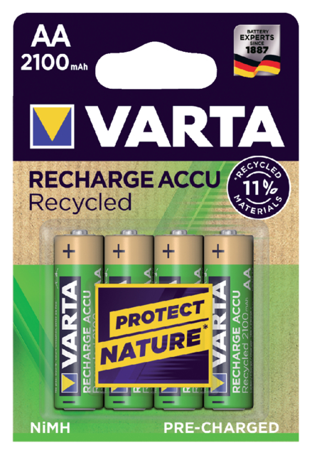 Pile rechargeable Varta 4x AA 2100mAh Ready To Use