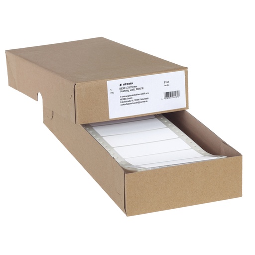 [817302] Etiquette HERMA 8161 88,9x35,7mm 1 rangée blanc 2000 pièces