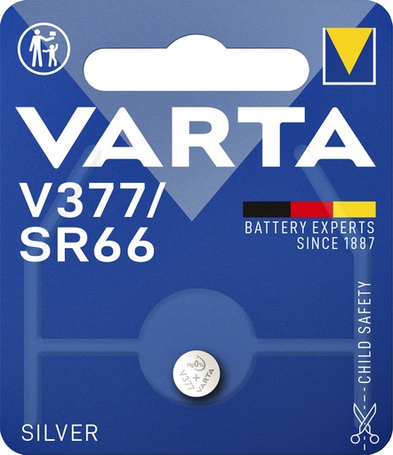 [413873] Pile bouton Varta V377 montre blister 1 pièce