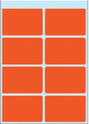 [815202] Etiquette HERMA 3692 26x40mm rouge 40 pièces
