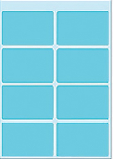 [815206] Etiquette HERMA 3693 25x40mm bleu 40 pièces