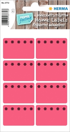 [818036] Etiquette congélateur HERMA 3772 26x40mm rouge 48 pièces