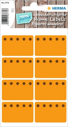[818038] Etiket HERMA 3774 26x40mm diepvries oranje 48stuks