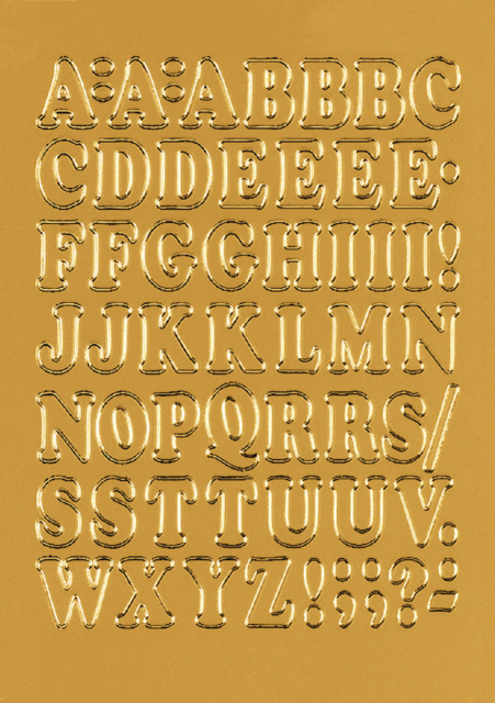 Etiquette HERMA 4183 lettres A-Z dorées 12mm 50 pcs