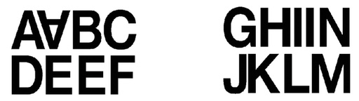 [818178] Etiquette HERMA 4187 lettres A-N 33mm noir 16 pièces