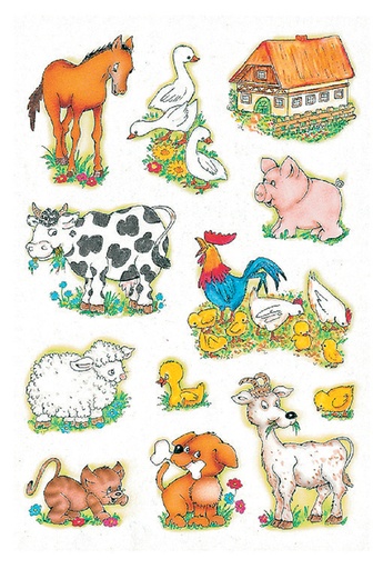 [818091] Etiquette HERMA 5419 Animaux de la ferme