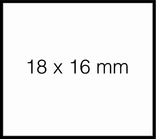 [811219] Etiquette prix Sato Duo 16 16x18mm blanc amovible