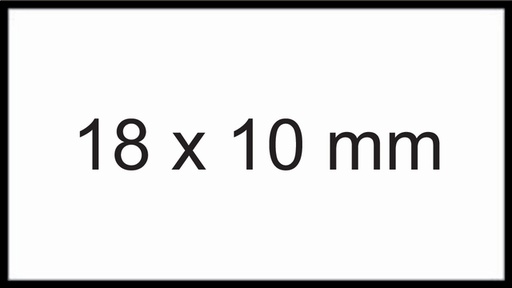 [811228] Prijsetiket 10x18mm Sato PB1 afneembaar wit