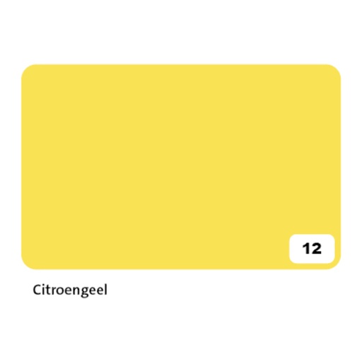 [141695] Carton photo Folia 2 faces 50x70cm 300g nr 12 jaune citron