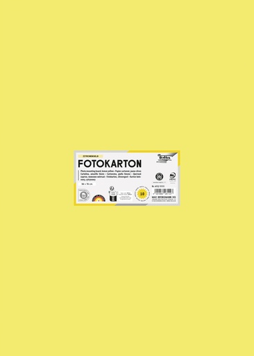 [141695] Carton photo Folia 50x70cm 300g 10 feuilles n° 12 jaune citron