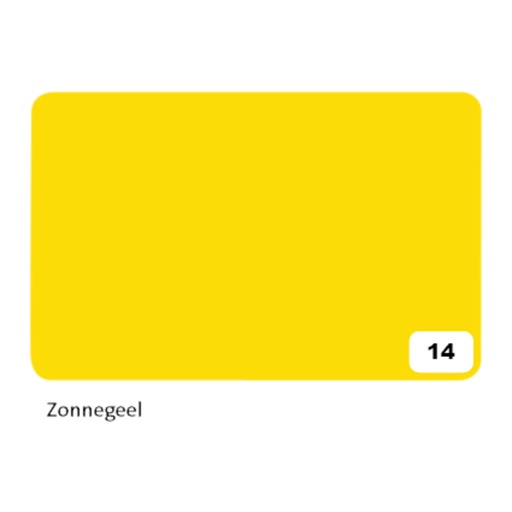 [141675] Carton photo Folia 2 faces 50x70cm 300g nr 14 jaune soleil