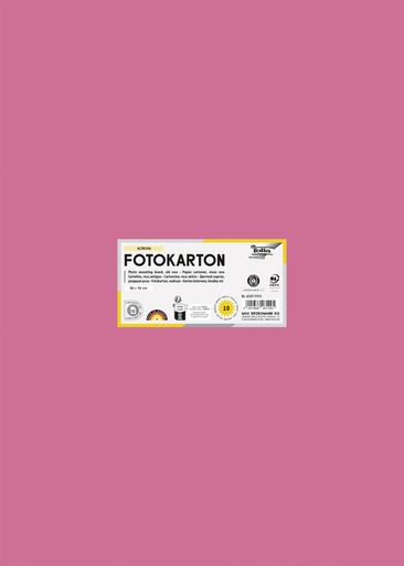 [141689] Carton photo Folia 50x70cm 300g 10 feuilles n° 29 vieux rose