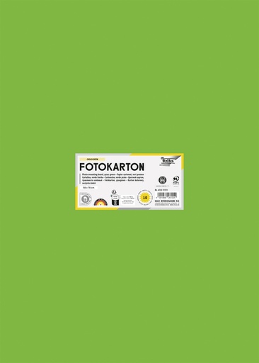 [141684] Fotokarton Folia 300gr 50x70cm 10vel 55 grasgroen