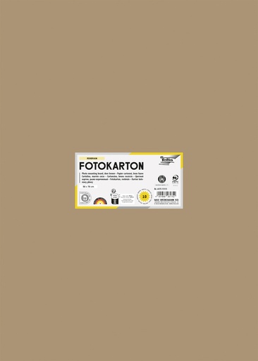 [141696] Carton photo Folia 50x70cm 300g 10 feuilles n° 75 marron clair