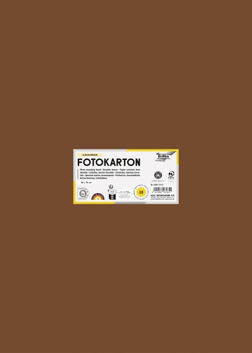[141697] Fotokarton Folia 300gr 50x70cm 10vel 85 chocoladebruin