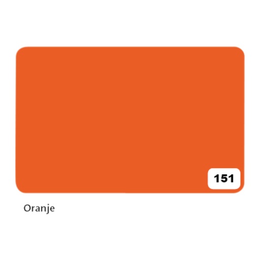 [142146] Etalagekarton Folia 1-zijdig 48x68cm 380gr nr151 oranje