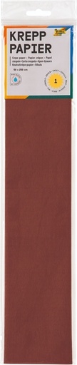 [141857] Crêpepapier Folia 50x250cm 10vel 161 kastanjebruin