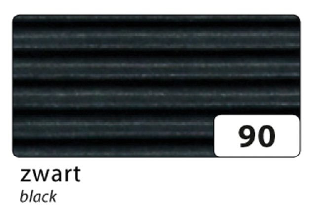 Carton ondulé Folia cannelure E 50x70cm 250g nr 90 noir