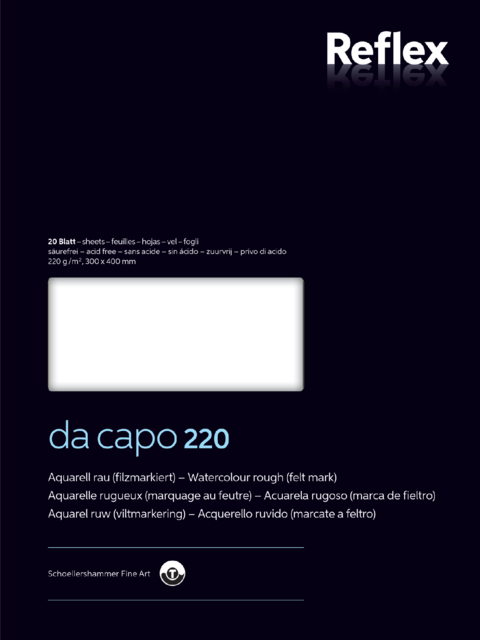 Aquarelblok Dacapo VF5004237 30x40cm 220gr 20v