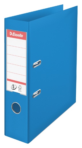 [502730] Classeur à levier Esselte Vivida N°1 A4 75mm PP bleu