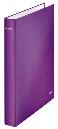[502827] Classeur Leitz WOW A4 maxi 2 anneaux méc-D 25mm violet