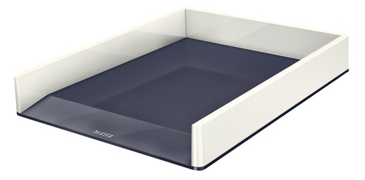 [390401] Corbeille à courrier Leitz WOW Dual A4 blanc/gris