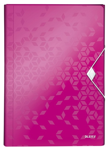 [502917] Projectmap Leitz WOW voor A4 6 vaks PP roze