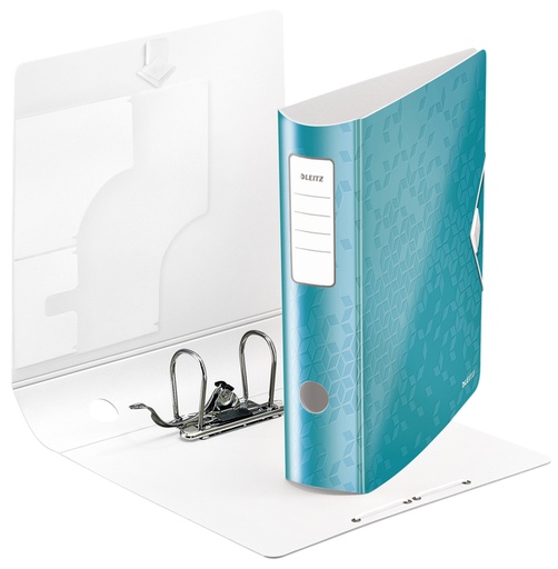 [502475] Classeur à levier Leitz WOW Active 180° A4 80mm PP menthe
