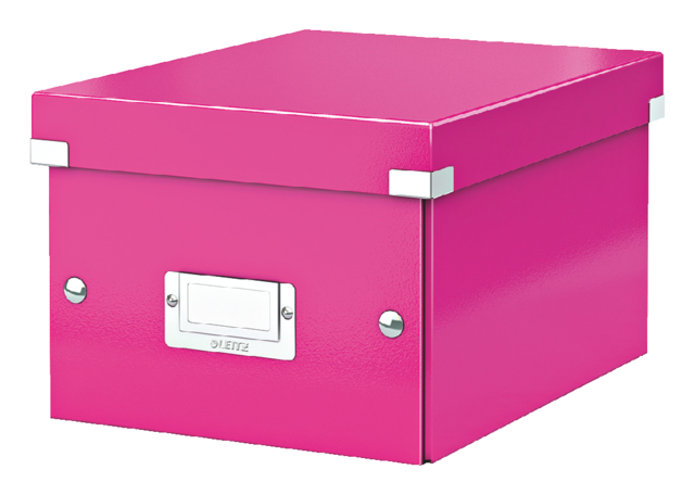 Opbergbox Leitz WOW Click & Store 200x148x250mm roze
