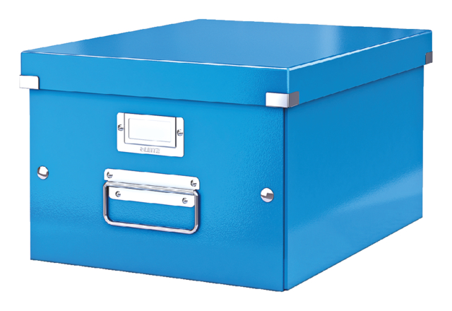 Opbergbox Leitz WOW Click & Store 281x200x370mm blauw