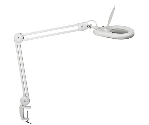 [495339] Lampe loupe MAULviso LED avec pince blanc