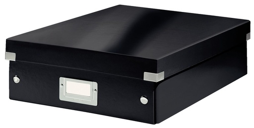 [531256] Boîte à compartiments Leitz Click & Store WOW carton recyclé 281x100x370mm noir