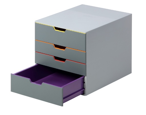 [391552] Ladenbox Durable Varicolor 4 laden grijs