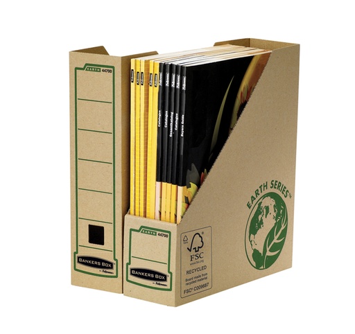[506041] Porte-revues Bankers Box Earth A4 80mm brun