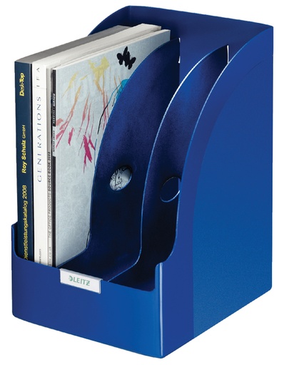 [531092] Tijdschriftcassette Leitz plus jumbo blauw