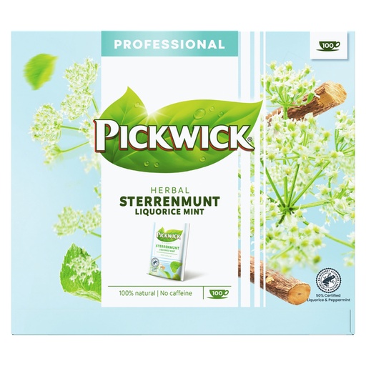[891847] Thee Pickwick sterrenmunt 100x2gr met envelop