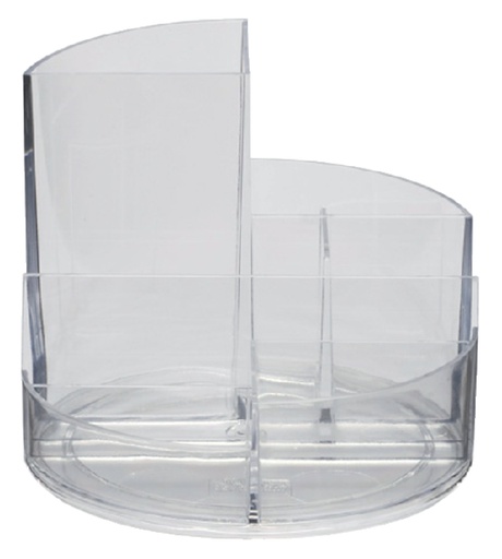 [105984] Organiseur MAULrundbox 7 compartiments Ø140x125mm transparent