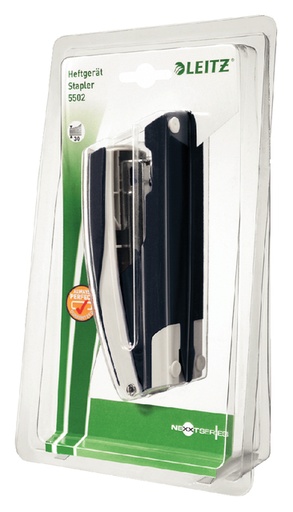 [303031] Agrafeuse de bureau Leitz NeXTT métal 30 feuilles noir blister