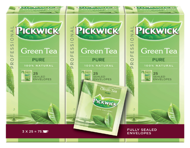 Thé vert Pickwick Pure Fair Trade 25x 1,5g