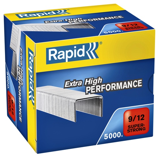 [306212] Agrafes Rapid 9/12 galvanisé super strong 5000 pièces