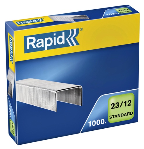 [306017] Agrafes Rapid 23/12 galvanisé standard 1000 pièces