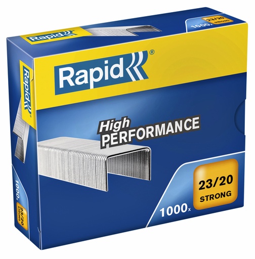 [306020] Agrafes Rapid 23/20 galvanisé strong 1000 pièces