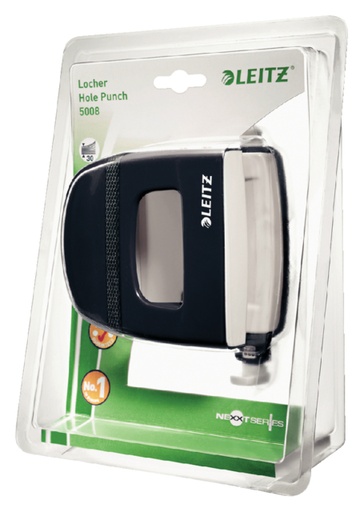 [303032] Perforateur Leitz 5008 NeXXt métal 30 feuilles noir blister