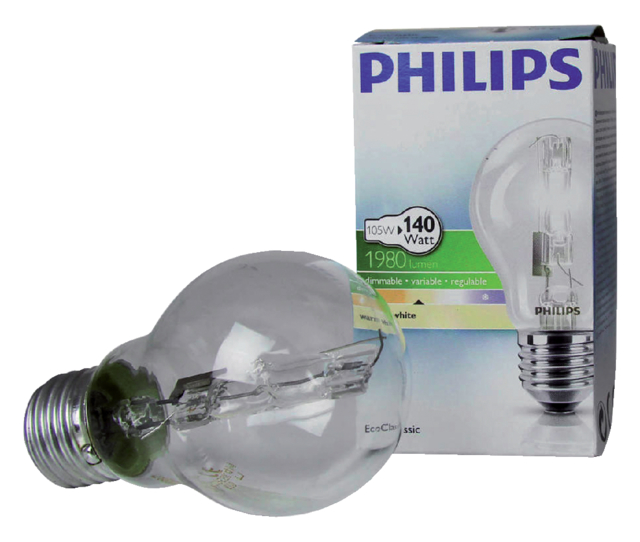 Halogeenlamp Philips Eco Classic E27 105W 1980 Lumen