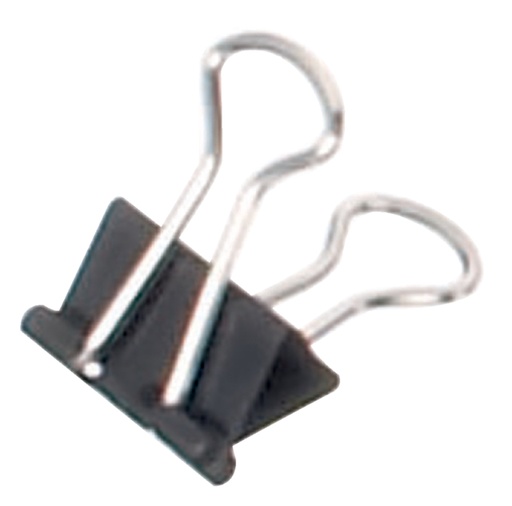 [105981] Pince à papier MAUL 215 Foldback 13mm noir 12 pièces