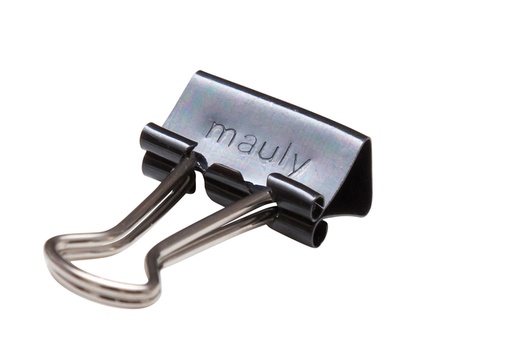 [105981] Pince à papier MAUL 215 Foldback 13mm noir 12 pièces