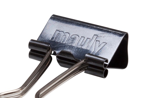 [105975] Pince à papier MAUL 215 Foldback 25mm noir 12 pièces