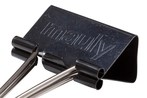 [105997] Pince à papier MAUL 215 Foldback 32mm noir 12 pièces